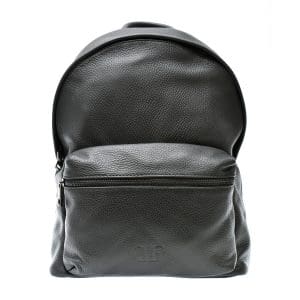 Rucsac MARIO FERRETTI negru, BB68, din piele naturala