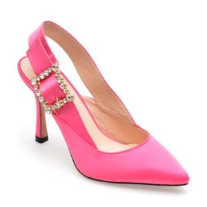 Saboti EPICA fucsia, F855A35, din material textil