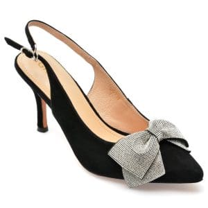 Saboti GRYXX negri, SR271, din piele intoarsa