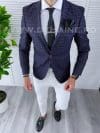 Sacou barbati in carouri slim fit B4234 86-1 E