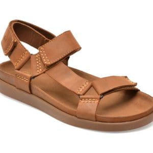 Sandale CLARKS maro, SUNDER RANGE 16-N, din piele naturala