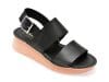 Sandale CLARKS negre, VELHILL STRAP 01-N, din piele naturala