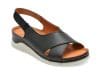 Sandale FLAVIA PASSINI negre, P346, din piele naturala