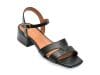 Sandale GEOX negre, D35RYA, din piele naturala