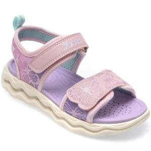 Sandale GEOX roz, J35FXA, din piele ecologica