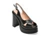 Sandale GOLD DEER negre, 13006, din piele naturala