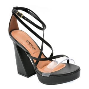 Sandale GRYXX BY VIZZANO negre, 6490100, din piele ecologica