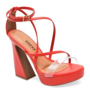 Sandale GRYXX BY VIZZANO rosii, 6490100, din piele ecologica