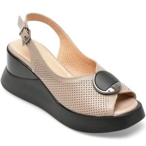 Sandale GRYXX gri, 131362, din piele naturala