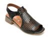 Sandale GRYXX negre, 10762, din piele naturala