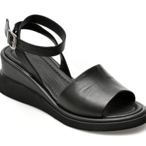 Sandale GRYXX negre, 22291, din piele naturala