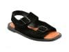 Sandale IMAGE negre, 232280, din piele intoarsa