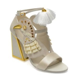 Sandale KAT MACONIE FOR EPICA albe, AYA, din piele intoarsa