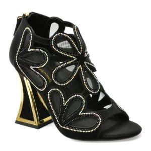 Sandale KAT MACONIE FOR EPICA negre, RENE, din piele intoarsa