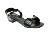 Sandale LAURA BIAGIOTTI negre, 8080, din piele ecologica