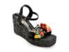 Sandale LAURA BIAGIOTTI negre, 8166, din piele ecologica