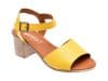 Sandale PASS COLLECTION galbene, 6005, din piele naturala