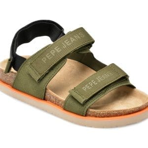 Sandale PEPE JEANS kaki, BS90058, din material textil