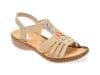 Sandale RIEKER bej, 60808, din piele ecologica
