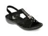 Sandale RIEKER negre, 60806, din piele ecologica