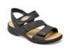 Sandale RIEKER negre, 64573, din piele naturala