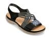 Sandale RIEKER negre, 64889, din piele ecologica