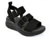 Sandale SKECHERS negre, D LUX WALKER, din piele ecologica