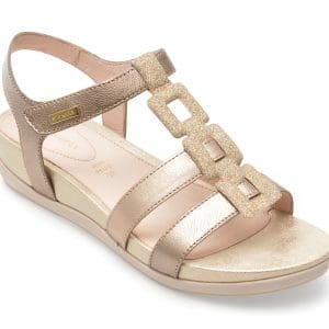 Sandale STONEFLY bronz, EVE24, din piele naturala
