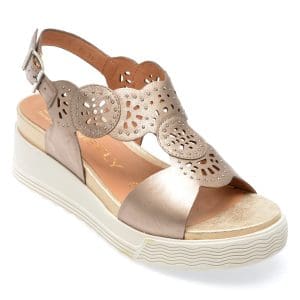 Sandale STONEFLY bronz, PARKY21, din piele naturala