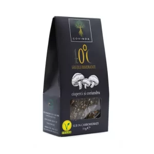 Sărățele deshidratate cu ciuperci și coriandru, 70g | Govinda