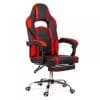 Scaun gaming cu suport de picioare OFF 302 rosu