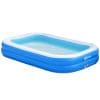 Piscina Gonflabila Dreptunghiulara OutSunny pentru 1-2 Adulti, supapa de scurgere, PVC, Albastru | Aosom RO