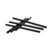 Set 10 rezerve silicon 11mm MRG M832, Lungime 15cm, Negru C832