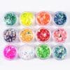Set 12 Decor Unghii NailsUp Paiete si Foite colorate Nail Art 03
