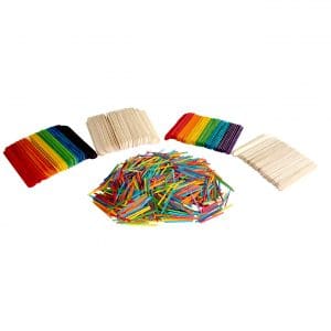 Set 1200 bețișoare din lemn pentru craft