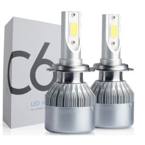 Set 2 Becuri LED Auto H7, 6000K, 36 W, 3800 Lm