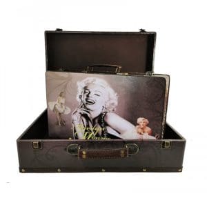 Set 2 Cutii Bijuterii tip servieta – Marilyn Monroe – WZ4210