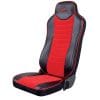 Set 2 huse scaun camion pentru MAN TGX euro 6 piele ecologica+velur rosu, Umbrella