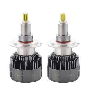Set 2 LED-uri Auto Techstar® 360, H7, 45w, 6000 Lumeni, 6500K, AUTO, 12-24 Volti, CSP, Canbus, Miez Cupru, Radiator Aluminiu