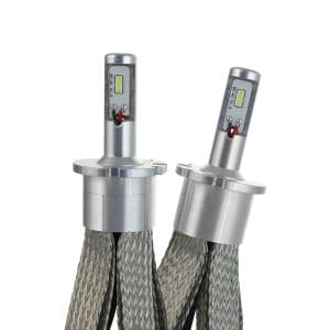 Set 2 LED-Uri Auto Techstar® 8C D4, 80w, 8000 Lumeni, 6500K, AUTO, 12-24 Volti, COB, Radiator Aluminiu Si Cupru