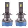 Set 2 LED-uri Auto Techstar® P17, H7, 120w, 18000 Lumeni, 6500K, AUTO, 12-24 Volti, CSP 3570, Canbus, Radiator Aluminiu, Racire Inteligenta