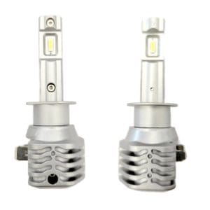 Set 2 LED-uri Auto Techstar® T100, H7, 30w, 3000 Lumeni, 6500K, AUTO, 12-24 Volti, CSP, Canbus, Radiator Aluminiu, Racire Pasiva