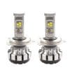 Set 2 LED-uri Auto Techstar® T1S, H4, 40w, 8000 Lumeni, 6500K, AUTO, 12-24 Volti, CREE, Canbus, Radiator Aluminiu