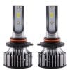 Set 2 LED-Uri Auto Techstar® V8, 9006, 120W, 12-24V, 15000 Lumeni, 6000K, Unghi Fascicul 360°, CSP 3570, Canbus, Radiator Aluminiu, Racire Cooling Tech, Argintiu
