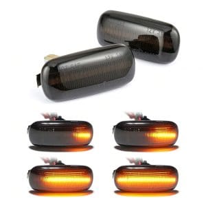 Set 2 x lampi LED semnalizare Dinamica / Secventiala, fumurii Audi