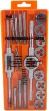 Set 20 bucati filiere manuale+tarozi EVOTOOLS, (m3x0.5)-(m12x1.75)
