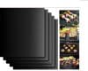 Set 3 Folii antiaderente din teflon pentru gratar, BBQ Grill Matt