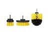 Set 3 Perii de Curatare cu Adaptor pentru Bormasina/Surubelnita Electrica, Galben cu Negru