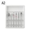Set 6 Capete Freza Cuticula Manichiura / Pedichiura Alb – A2