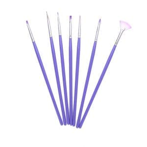 Set 7 pensule maner Albastru